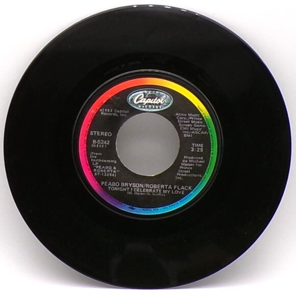 Tonight I Celebrate My Love/Born To Love by Roberta Flack & Peabo Bryson 45 - Picture 3 of 6